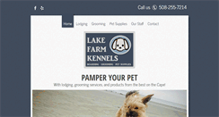 Desktop Screenshot of lakefarmkennels.com
